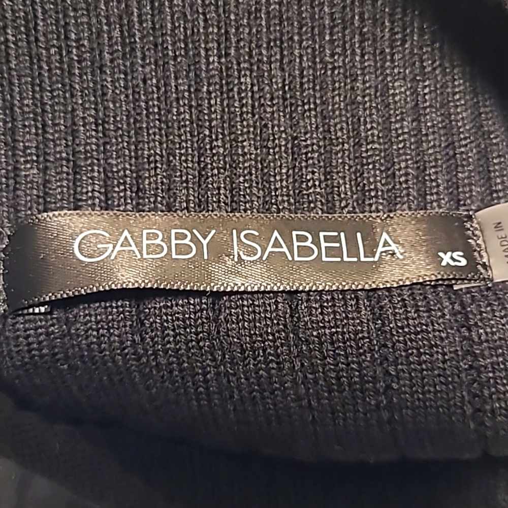 Gabby Isabella ROCK Turtleneck Sweater With Fringe Size XS - Picture 10 of 12